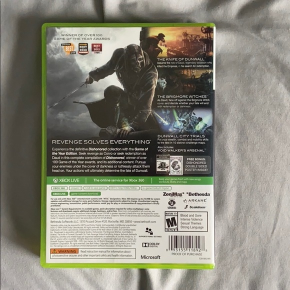 xbox 360 dishonored - Picture 4 of 4